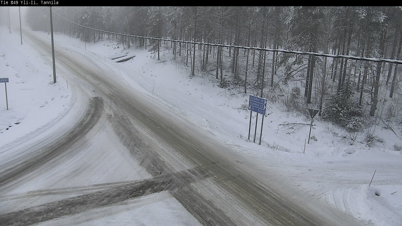 Weather Camera Image Road 849 Yli-Ii, Tannila, Oulu, Pohjois-Pohjanmaa