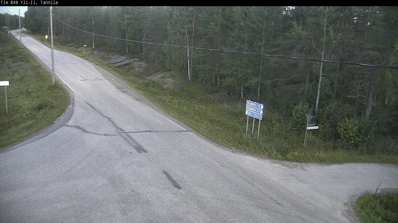 Weather Camera Image Road 849 Yli-Ii, Tannila, Oulu, Pohjois-Pohjanmaa
