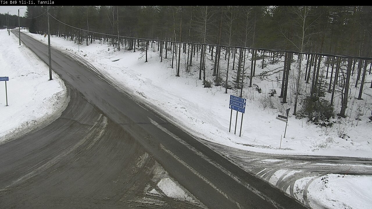Weather Camera Image Väg 849 Yli-Ii, Tannila, Oulu, Pohjois-Pohjanmaa