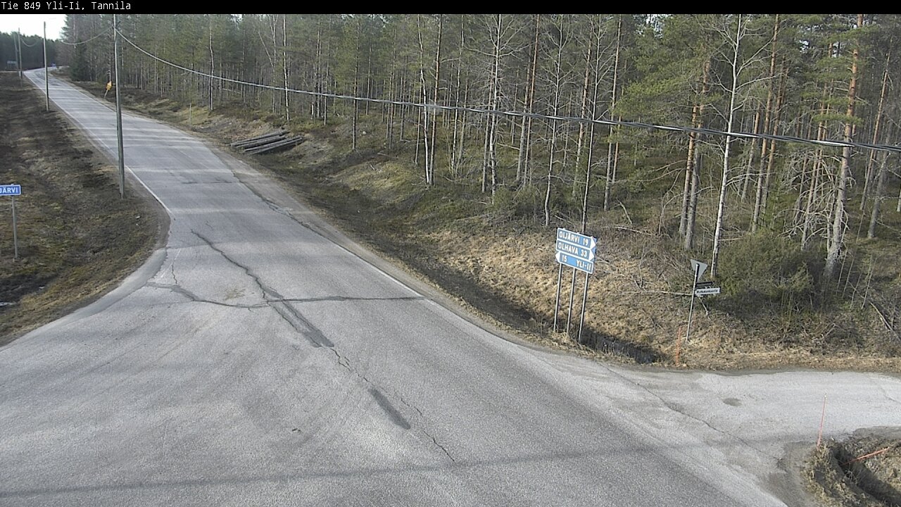 Weather Camera Image Väg 849 Yli-Ii, Tannila, Oulu, Pohjois-Pohjanmaa