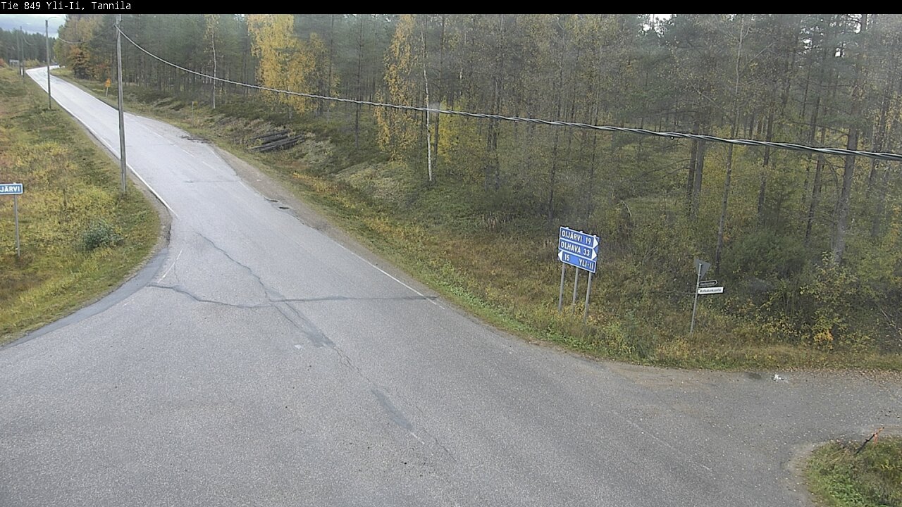 Weather Camera Image Väg 849 Yli-Ii, Tannila, Oulu, Pohjois-Pohjanmaa