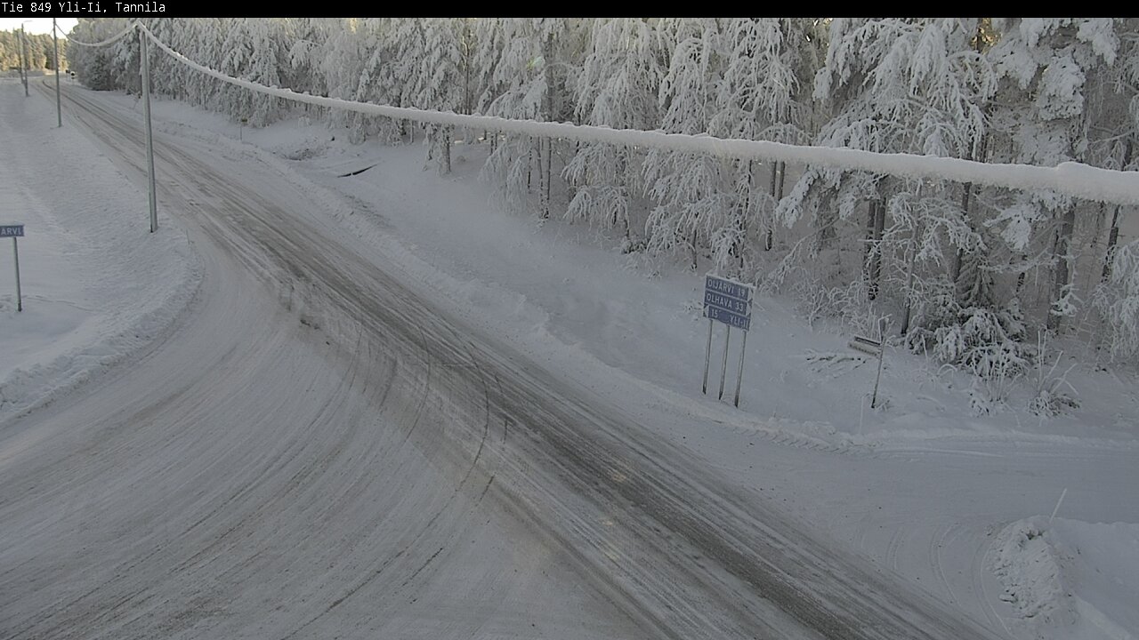 Weather Camera Image Road 849 Yli-Ii, Tannila, Oulu, Pohjois-Pohjanmaa