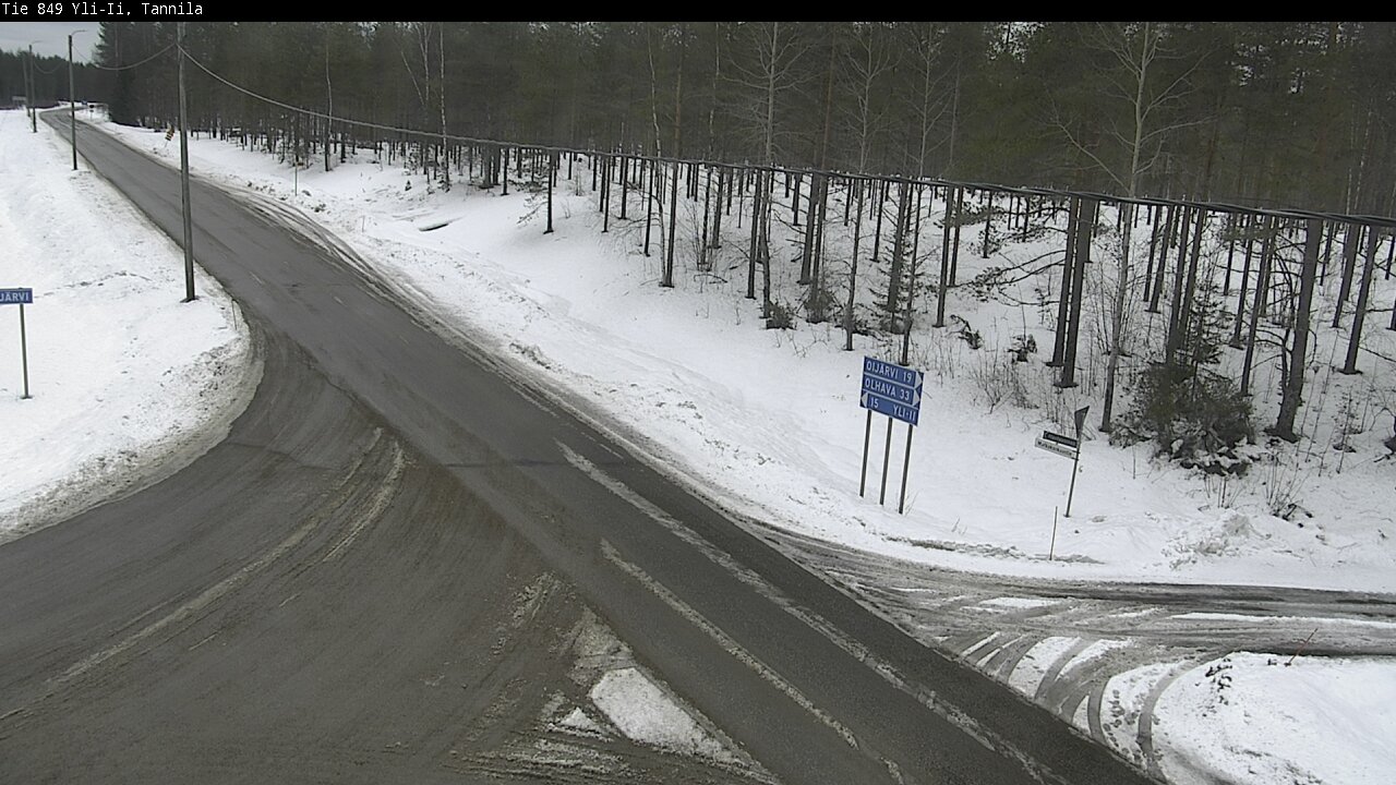 Weather Camera Image Väg 849 Yli-Ii, Tannila, Oulu, Pohjois-Pohjanmaa