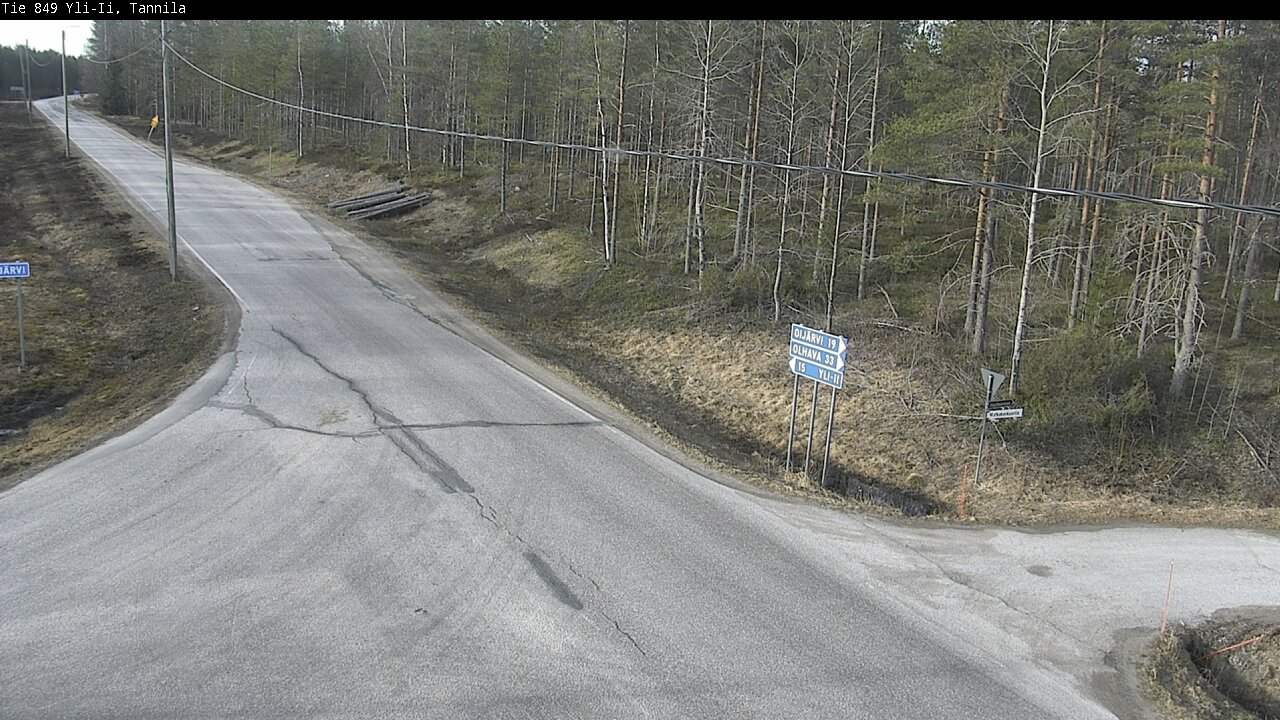 Weather Camera Image Väg 849 Yli-Ii, Tannila, Oulu, Pohjois-Pohjanmaa