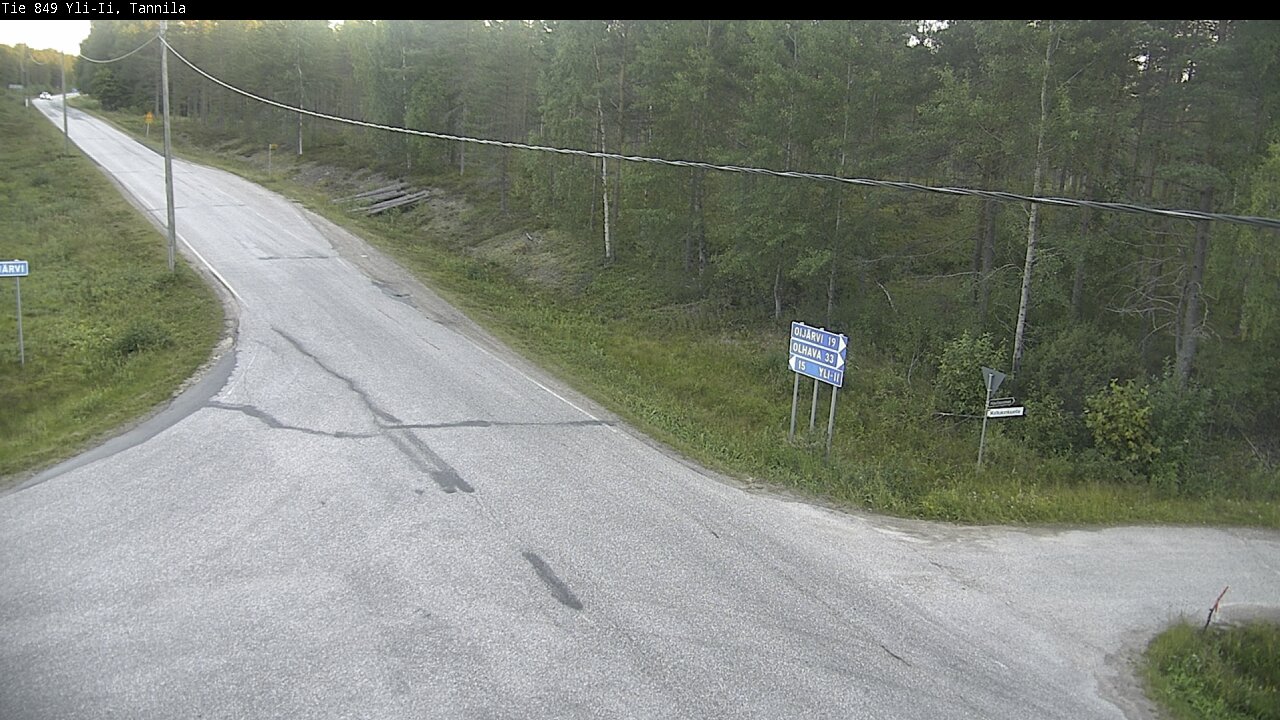 Weather Camera Image Road 849 Yli-Ii, Tannila, Oulu, Pohjois-Pohjanmaa