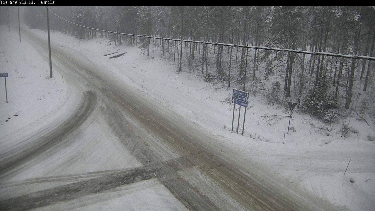 Weather Camera Image Väg 849 Yli-Ii, Tannila, Oulu, Pohjois-Pohjanmaa