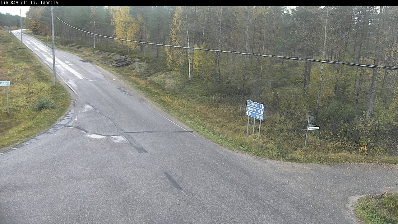 Weather Camera Image Väg 849 Yli-Ii, Tannila, Oulu, Pohjois-Pohjanmaa