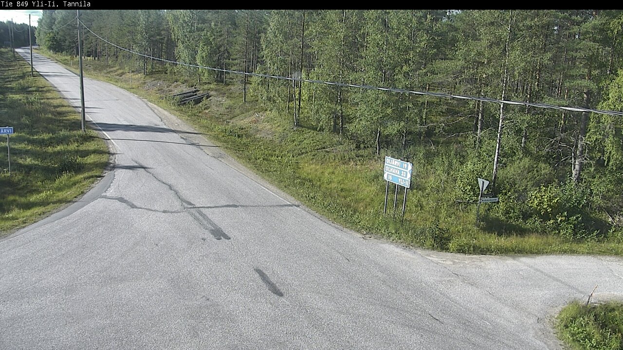 Weather Camera Image Road 849 Yli-Ii, Tannila, Oulu, Pohjois-Pohjanmaa