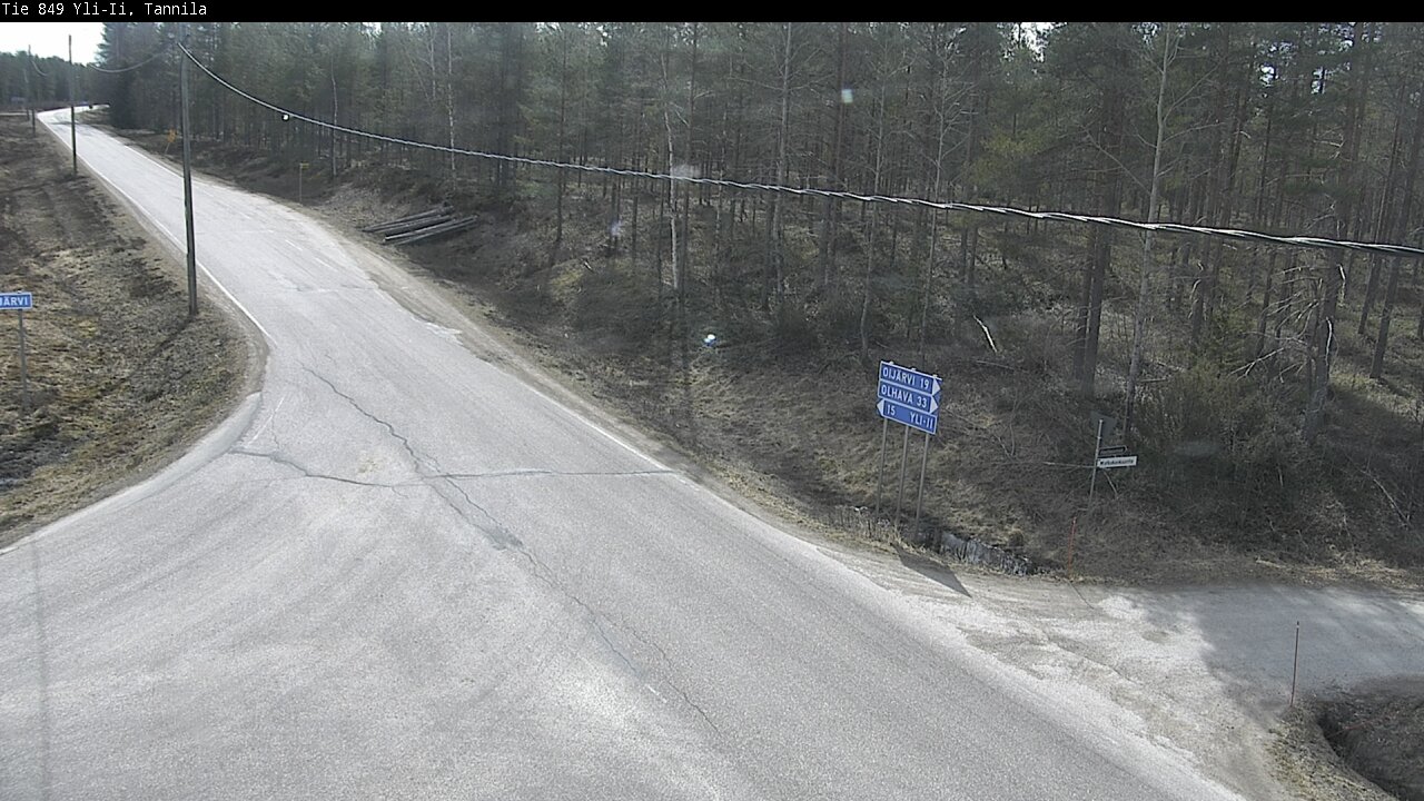 Weather Camera Image Väg 849 Yli-Ii, Tannila, Oulu, Pohjois-Pohjanmaa