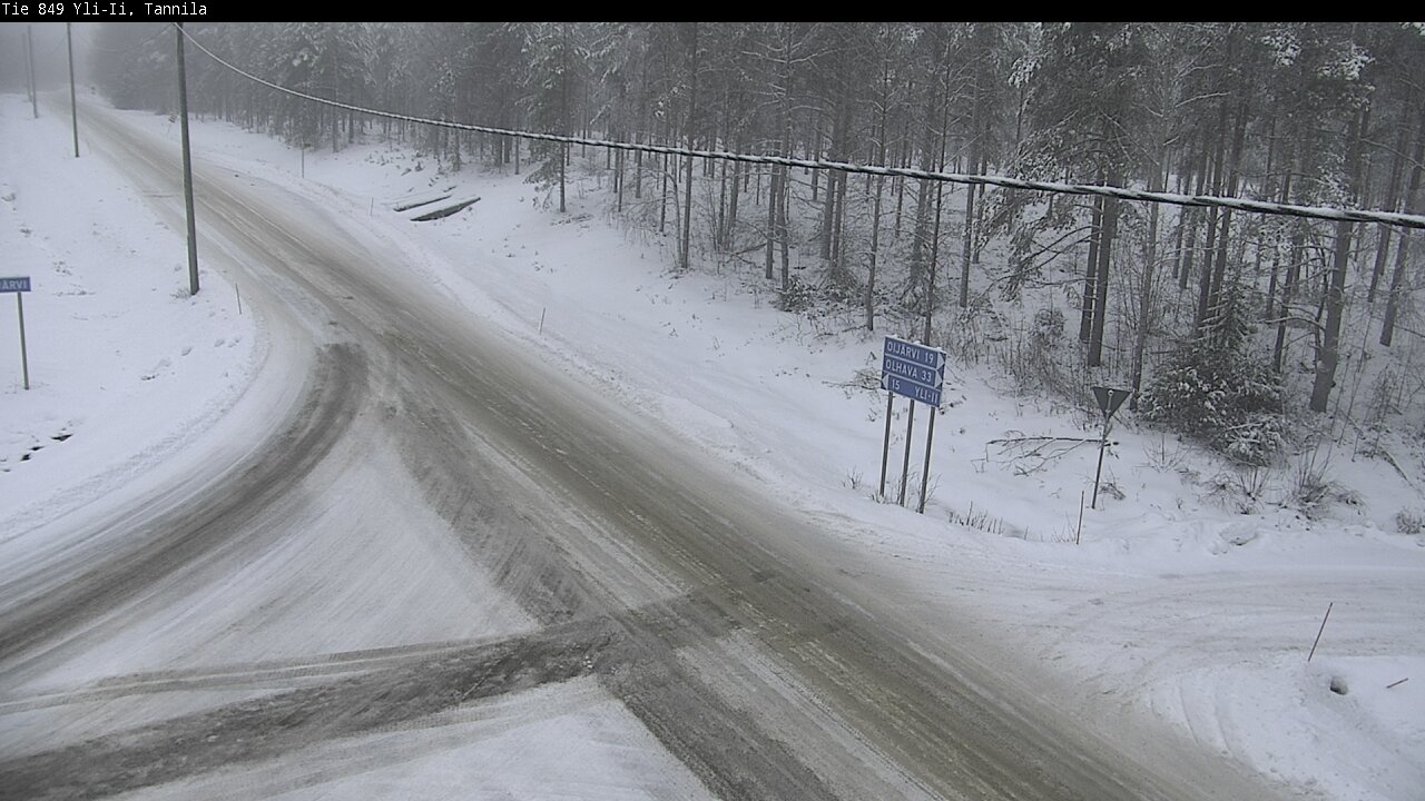 Weather Camera Image Väg 849 Yli-Ii, Tannila, Oulu, Pohjois-Pohjanmaa
