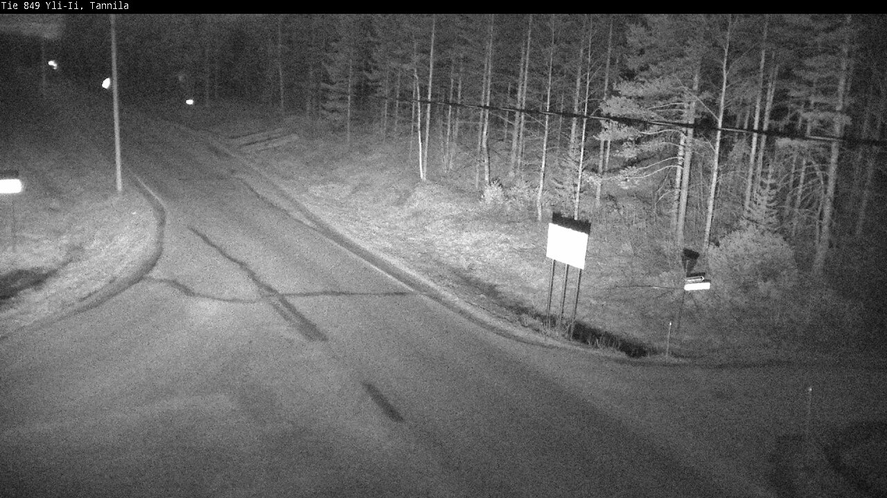 Weather Camera Image Väg 849 Yli-Ii, Tannila, Oulu, Pohjois-Pohjanmaa
