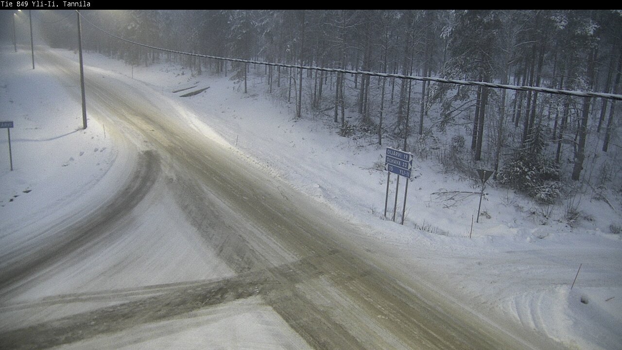 Weather Camera Image Väg 849 Yli-Ii, Tannila, Oulu, Pohjois-Pohjanmaa