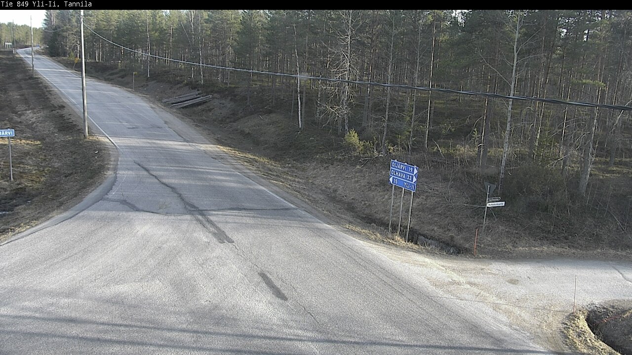 Weather Camera Image Väg 849 Yli-Ii, Tannila, Oulu, Pohjois-Pohjanmaa