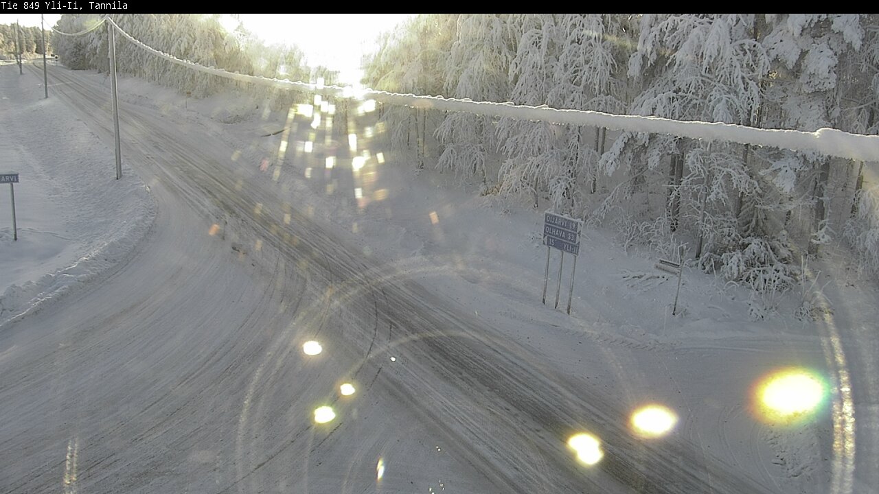 Weather Camera Image Road 849 Yli-Ii, Tannila, Oulu, Pohjois-Pohjanmaa