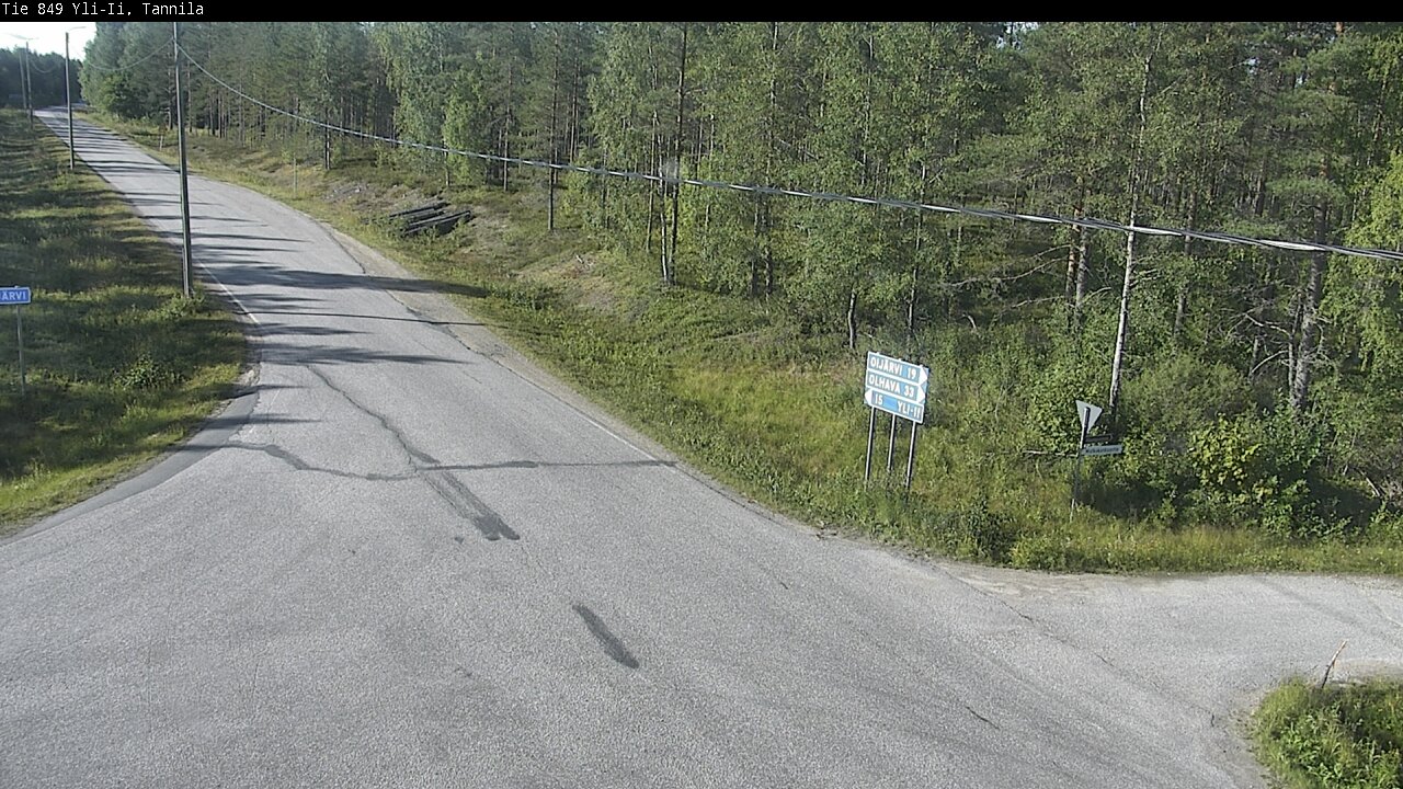 Weather Camera Image Road 849 Yli-Ii, Tannila, Oulu, Pohjois-Pohjanmaa
