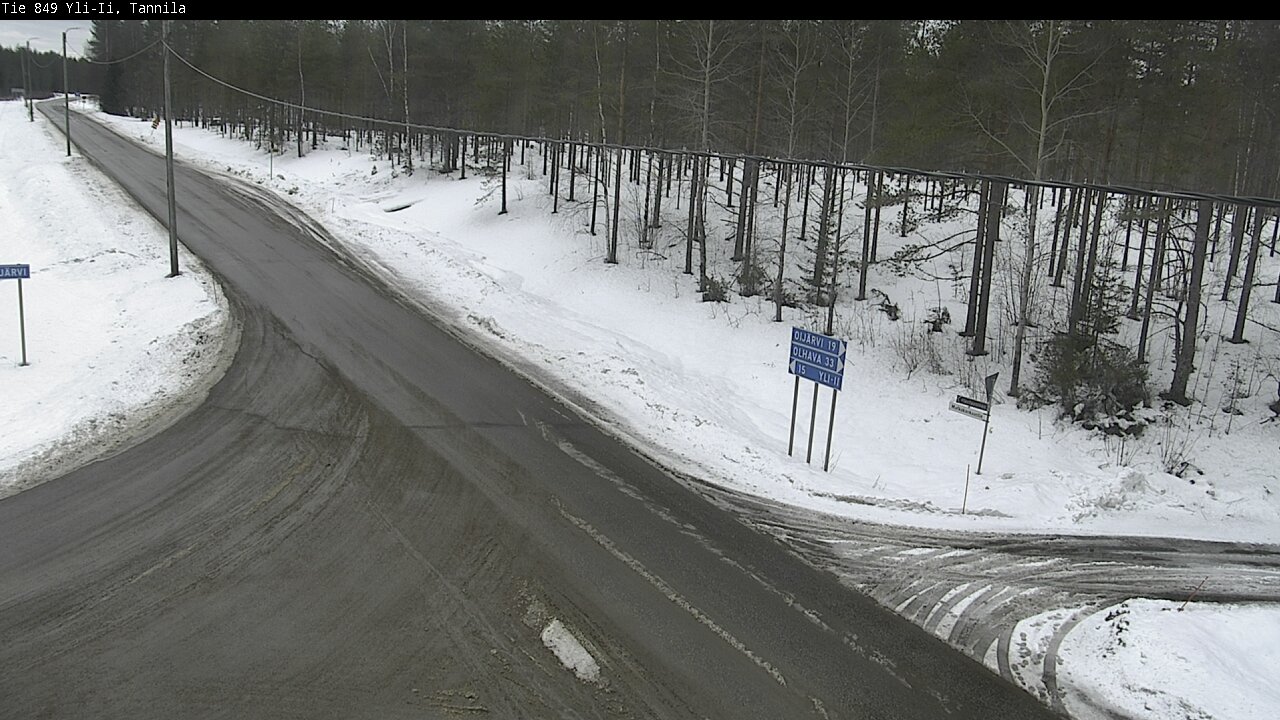 Weather Camera Image Väg 849 Yli-Ii, Tannila, Oulu, Pohjois-Pohjanmaa