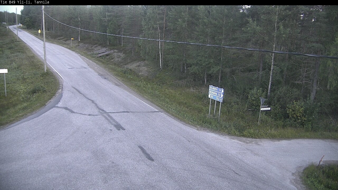 Weather Camera Image Road 849 Yli-Ii, Tannila, Oulu, Pohjois-Pohjanmaa