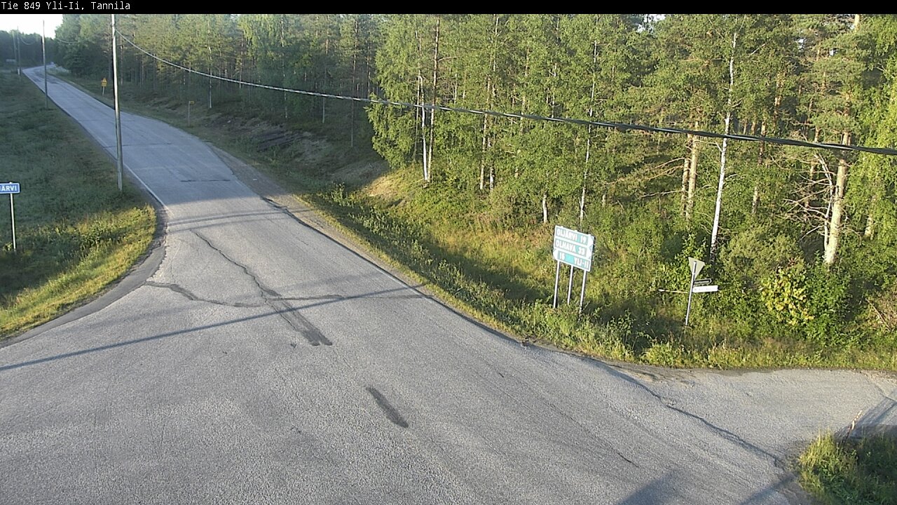 Weather Camera Image Road 849 Yli-Ii, Tannila, Oulu, Pohjois-Pohjanmaa
