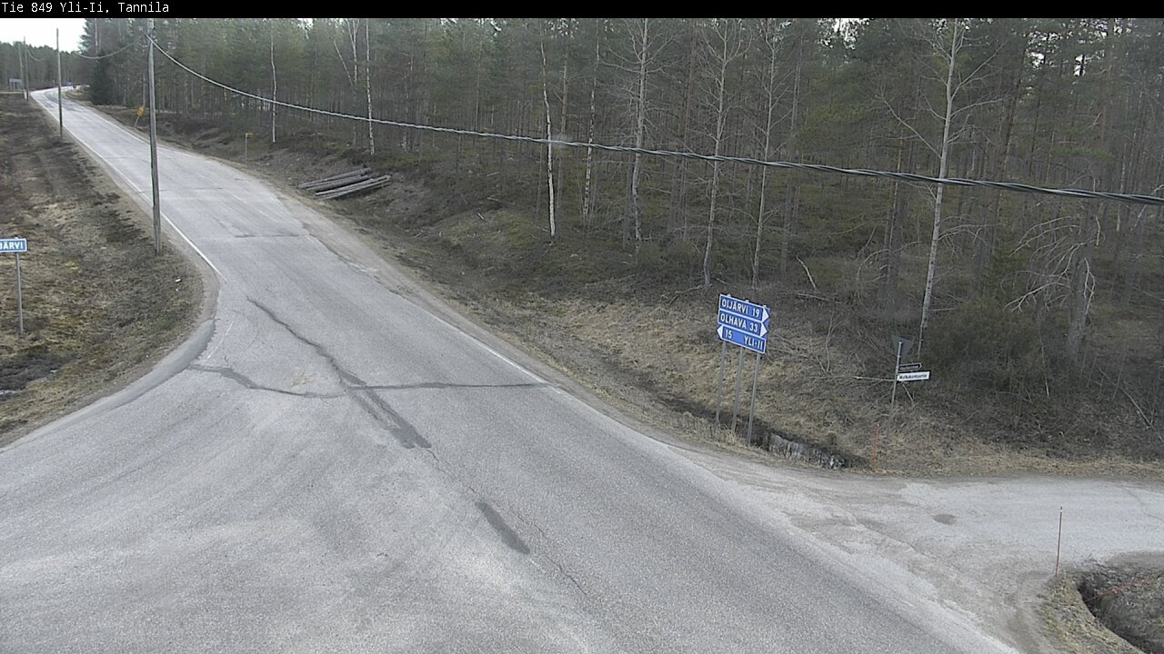 Weather Camera Image Väg 849 Yli-Ii, Tannila, Oulu, Pohjois-Pohjanmaa