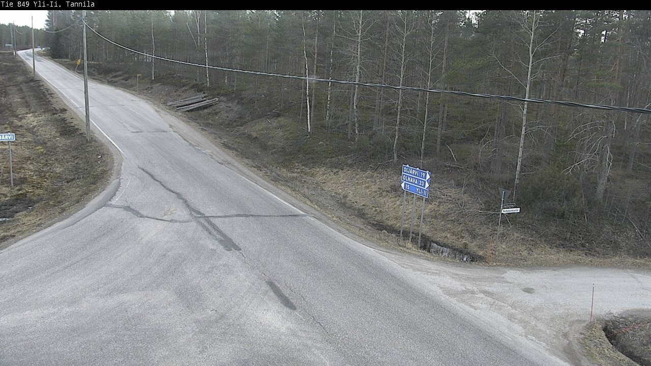Weather Camera Image Väg 849 Yli-Ii, Tannila, Oulu, Pohjois-Pohjanmaa