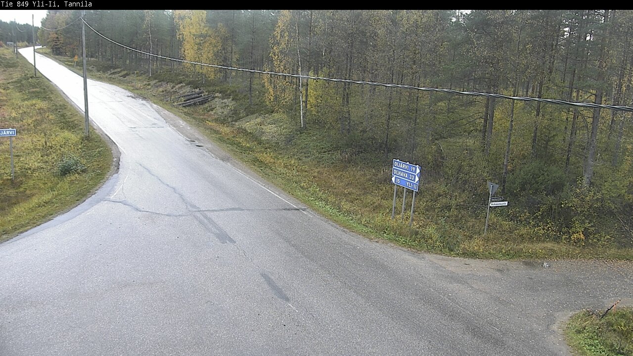 Weather Camera Image Väg 849 Yli-Ii, Tannila, Oulu, Pohjois-Pohjanmaa