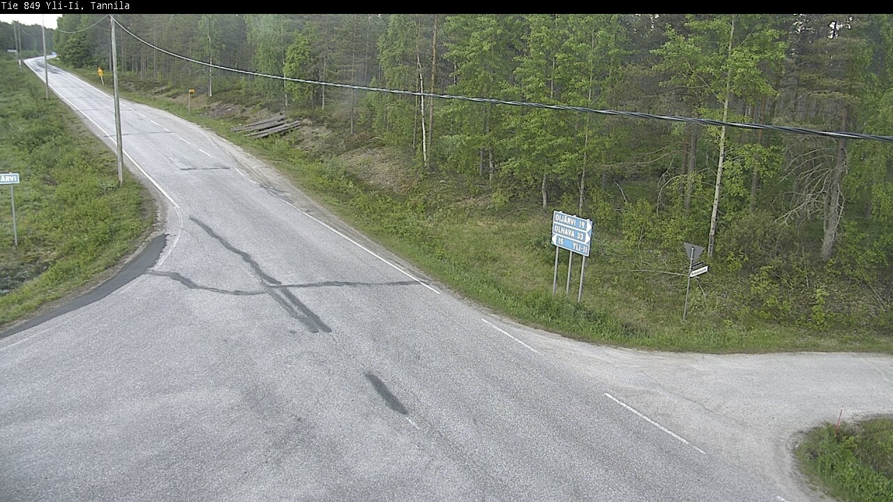 Weather Camera Image Road 849 Yli-Ii, Tannila, Oulu, Pohjois-Pohjanmaa