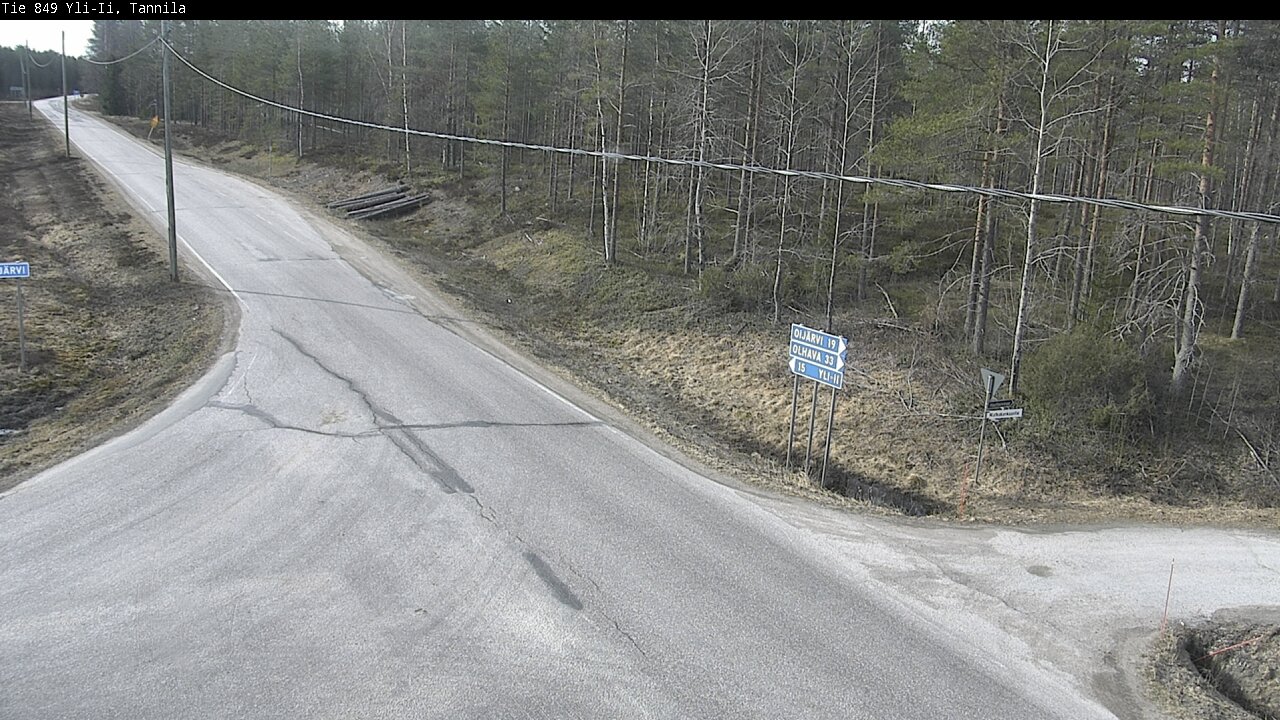 Weather Camera Image Väg 849 Yli-Ii, Tannila, Oulu, Pohjois-Pohjanmaa