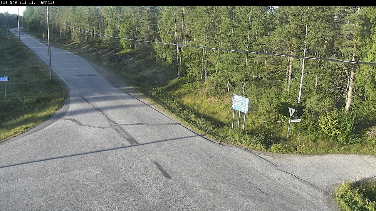 Weather Camera Image Road 849 Yli-Ii, Tannila, Oulu, Pohjois-Pohjanmaa