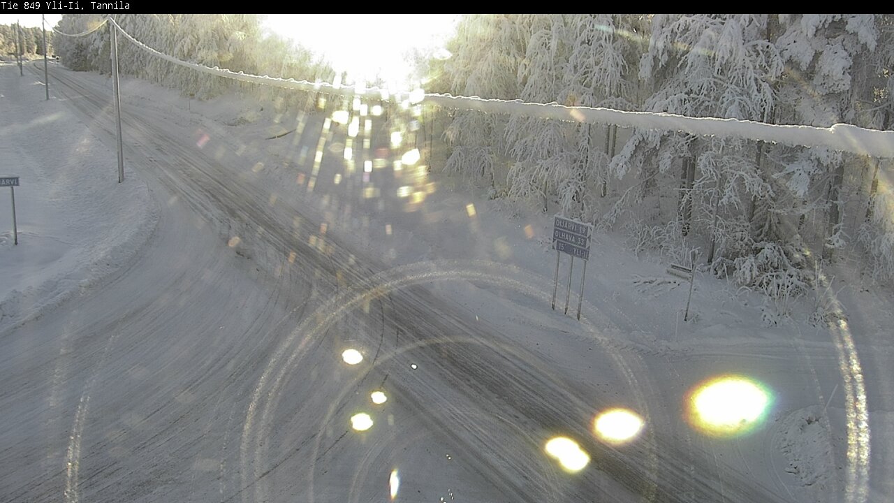Weather Camera Image Road 849 Yli-Ii, Tannila, Oulu, Pohjois-Pohjanmaa