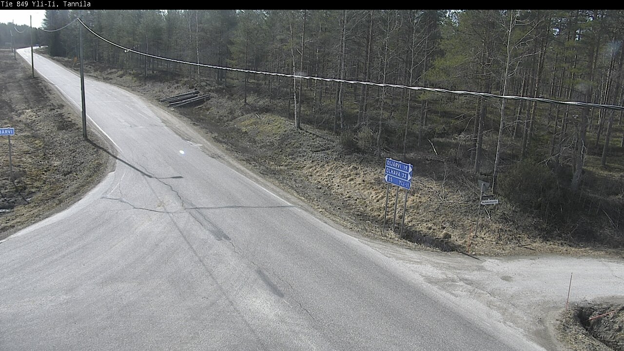 Weather Camera Image Väg 849 Yli-Ii, Tannila, Oulu, Pohjois-Pohjanmaa