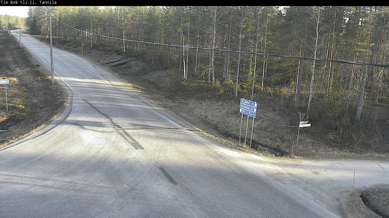 Weather Camera Image Väg 849 Yli-Ii, Tannila, Oulu, Pohjois-Pohjanmaa