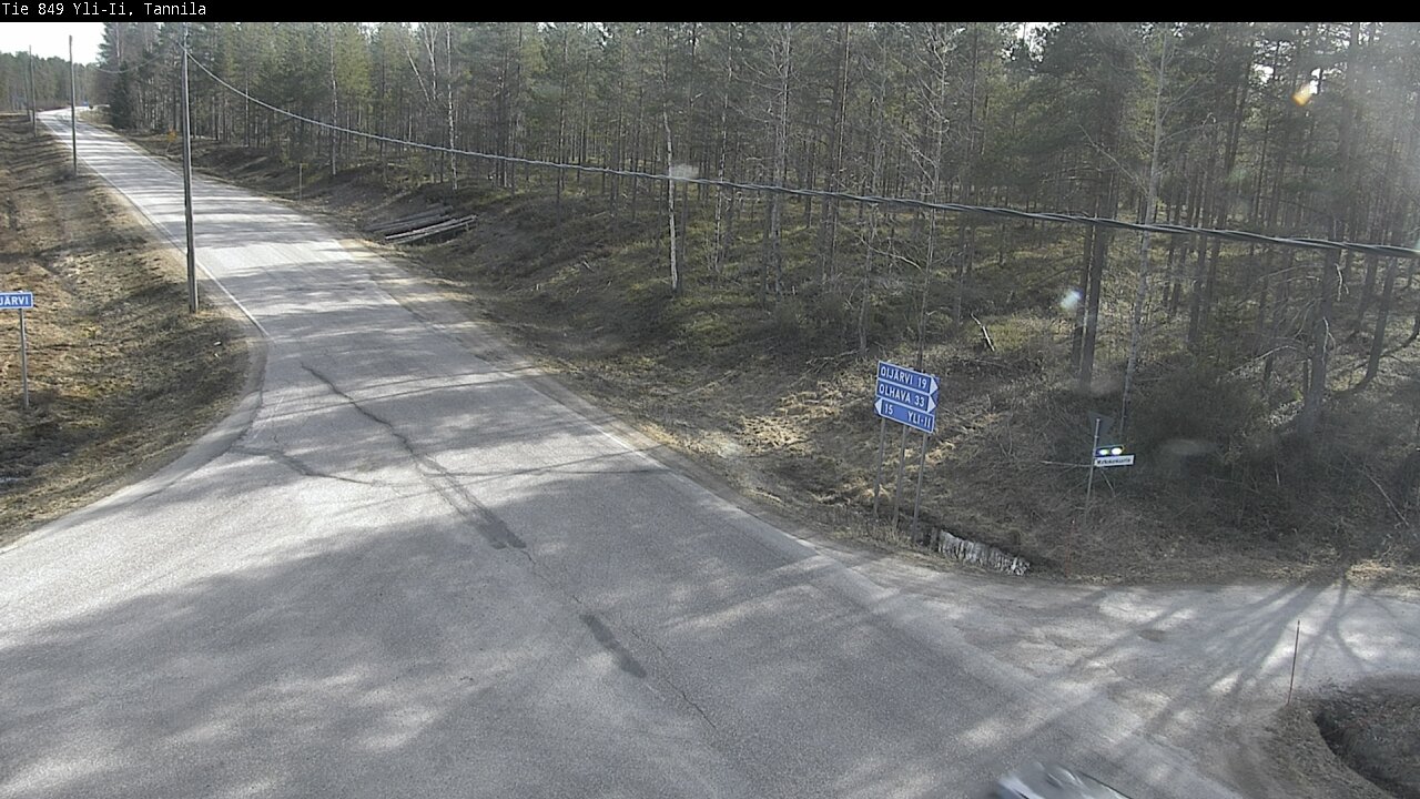 Weather Camera Image Väg 849 Yli-Ii, Tannila, Oulu, Pohjois-Pohjanmaa