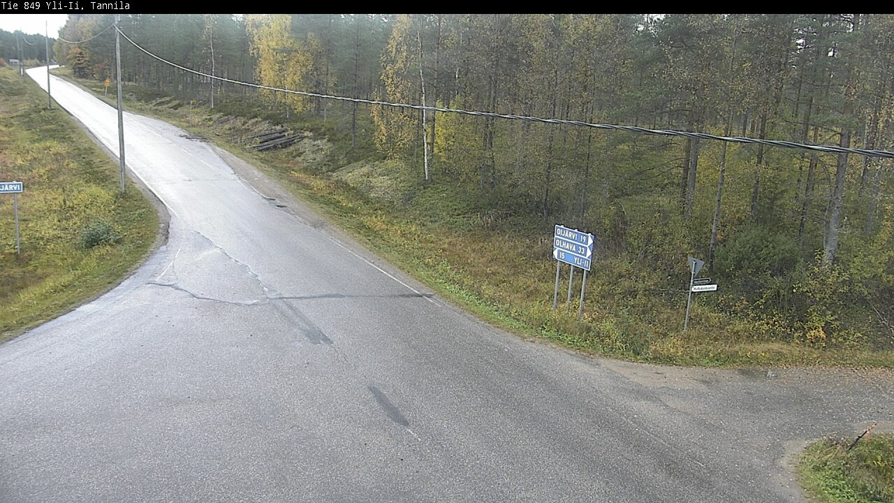 Weather Camera Image Väg 849 Yli-Ii, Tannila, Oulu, Pohjois-Pohjanmaa