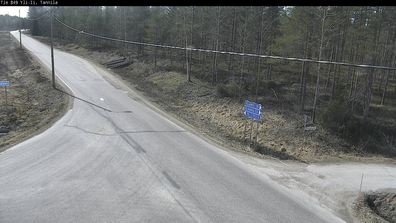Weather Camera Image Väg 849 Yli-Ii, Tannila, Oulu, Pohjois-Pohjanmaa