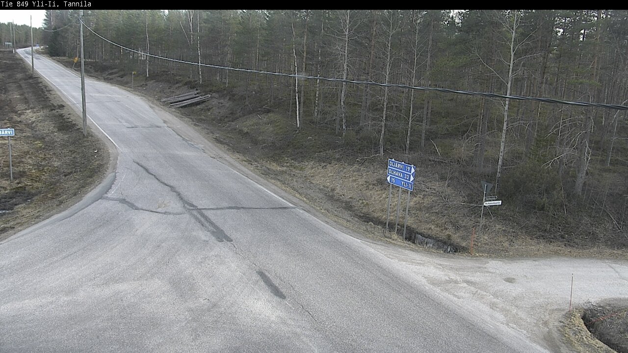 Weather Camera Image Väg 849 Yli-Ii, Tannila, Oulu, Pohjois-Pohjanmaa