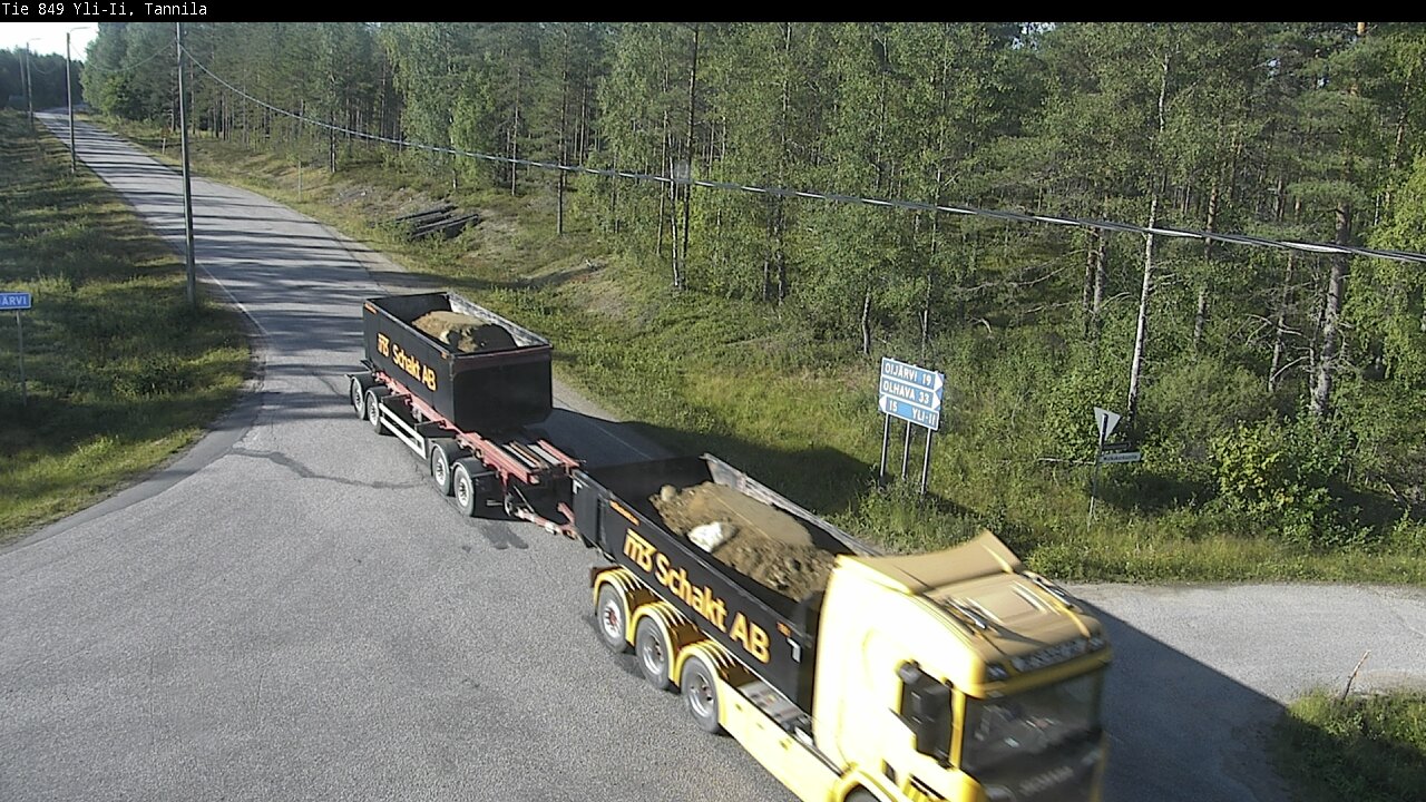 Weather Camera Image Road 849 Yli-Ii, Tannila, Oulu, Pohjois-Pohjanmaa