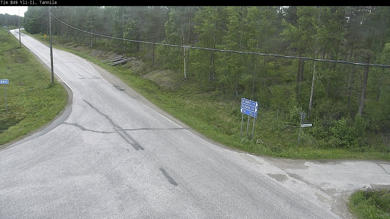 Weather Camera Image Väg 849 Yli-Ii, Tannila, Oulu, Pohjois-Pohjanmaa