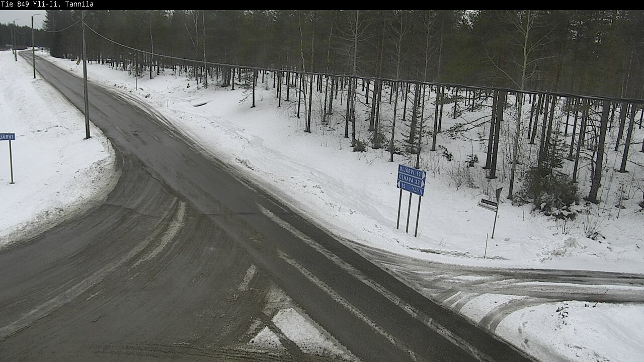 Weather Camera Image Väg 849 Yli-Ii, Tannila, Oulu, Pohjois-Pohjanmaa
