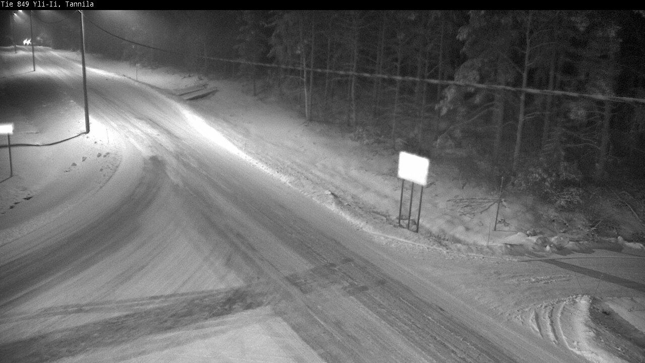 Weather Camera Image Väg 849 Yli-Ii, Tannila, Oulu, Pohjois-Pohjanmaa