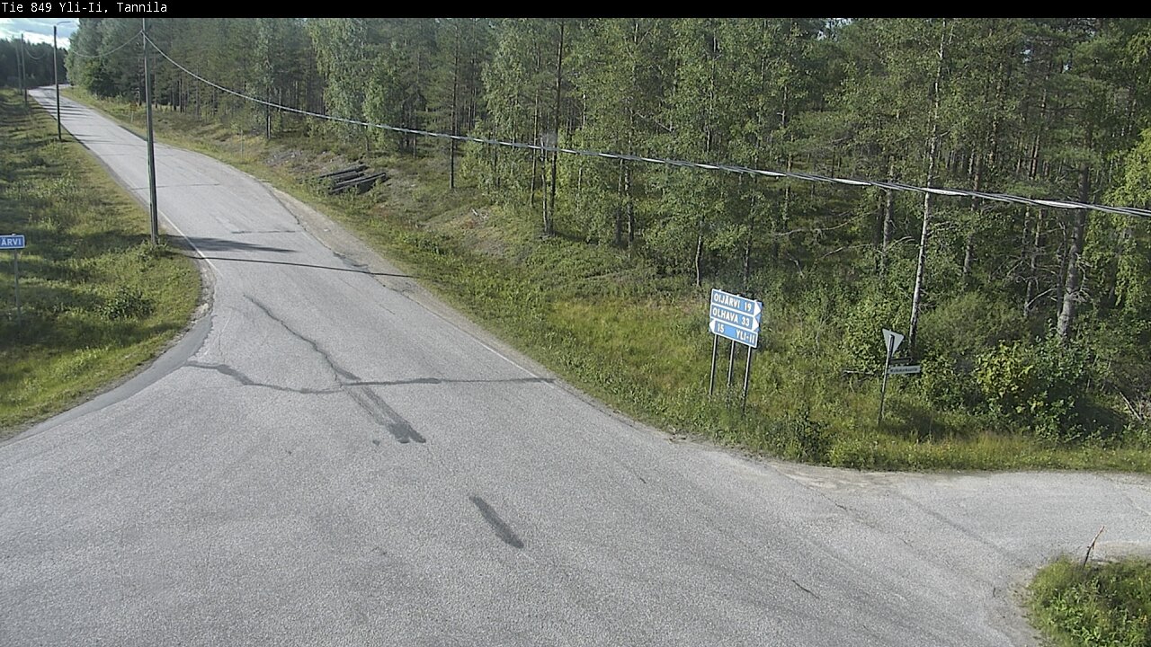 Weather Camera Image Road 849 Yli-Ii, Tannila, Oulu, Pohjois-Pohjanmaa