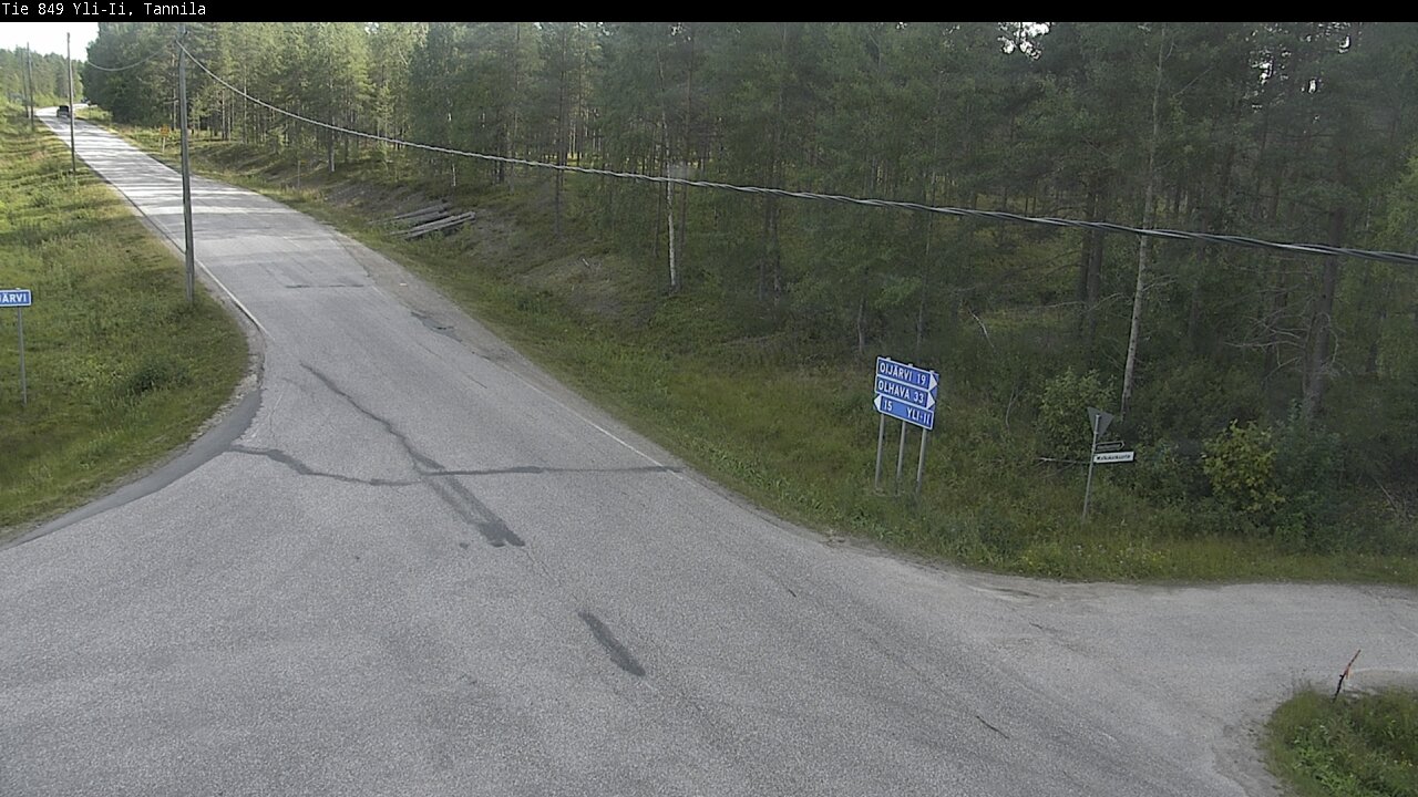 Weather Camera Image Road 849 Yli-Ii, Tannila, Oulu, Pohjois-Pohjanmaa