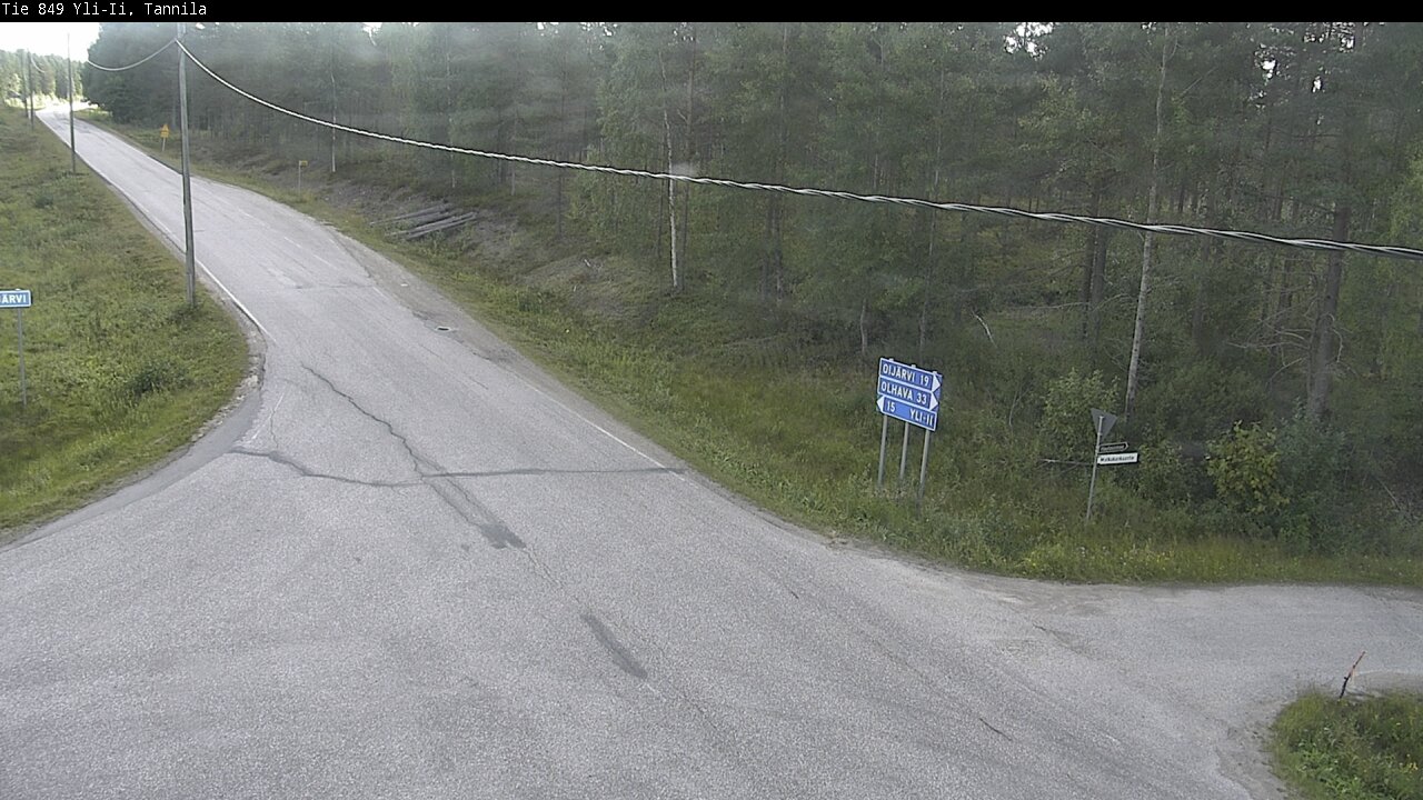 Weather Camera Image Road 849 Yli-Ii, Tannila, Oulu, Pohjois-Pohjanmaa