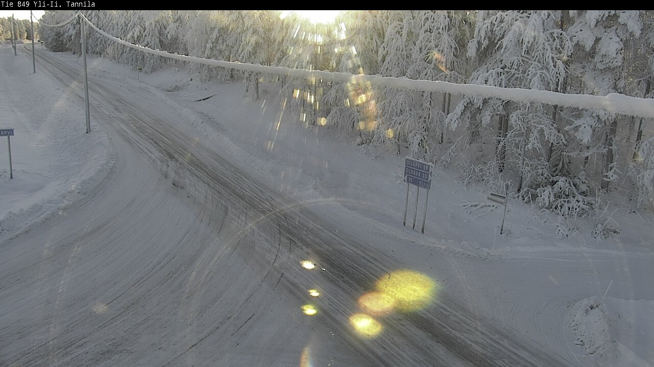 Weather Camera Image Road 849 Yli-Ii, Tannila, Oulu, Pohjois-Pohjanmaa