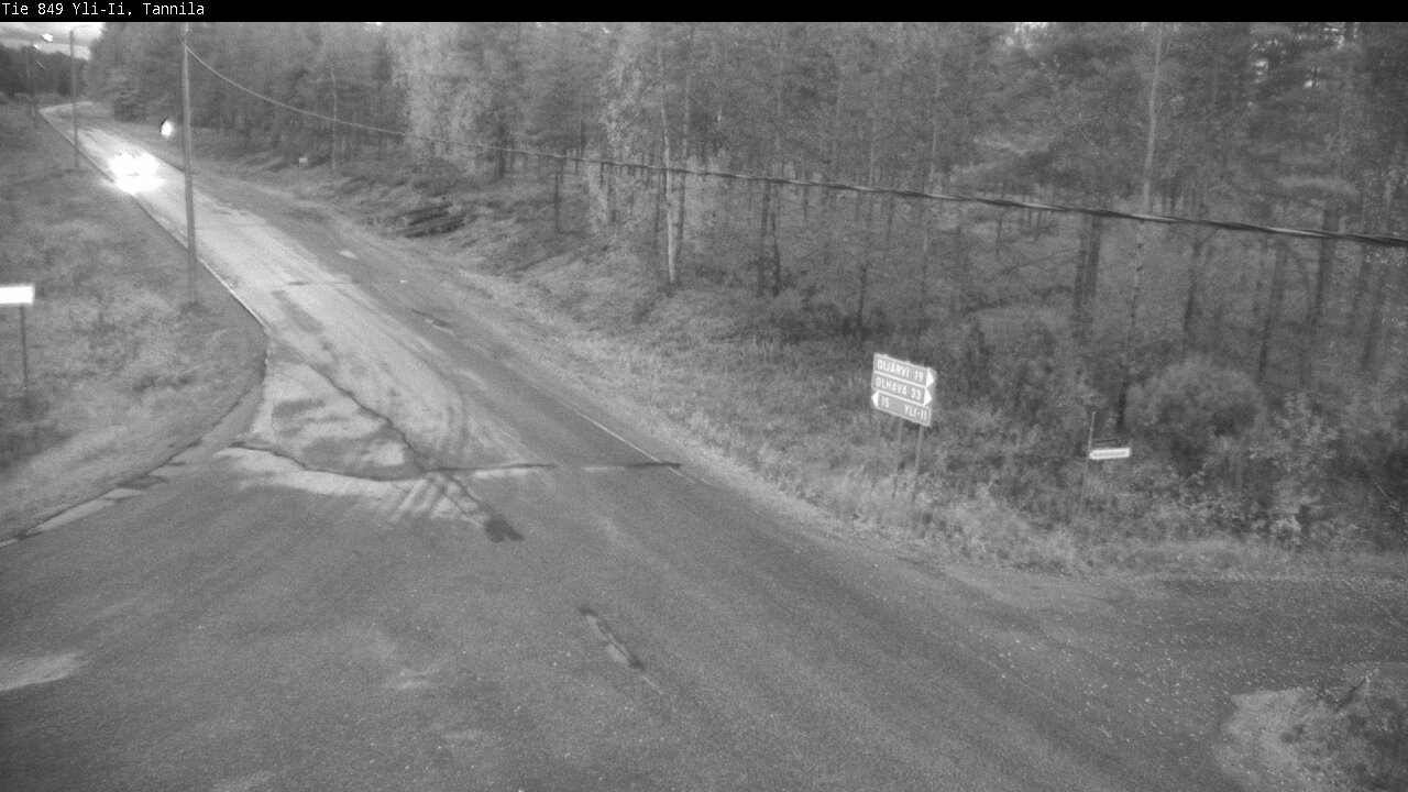Weather Camera Image Väg 849 Yli-Ii, Tannila, Oulu, Pohjois-Pohjanmaa