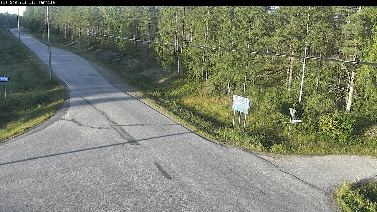 Weather Camera Image Road 849 Yli-Ii, Tannila, Oulu, Pohjois-Pohjanmaa