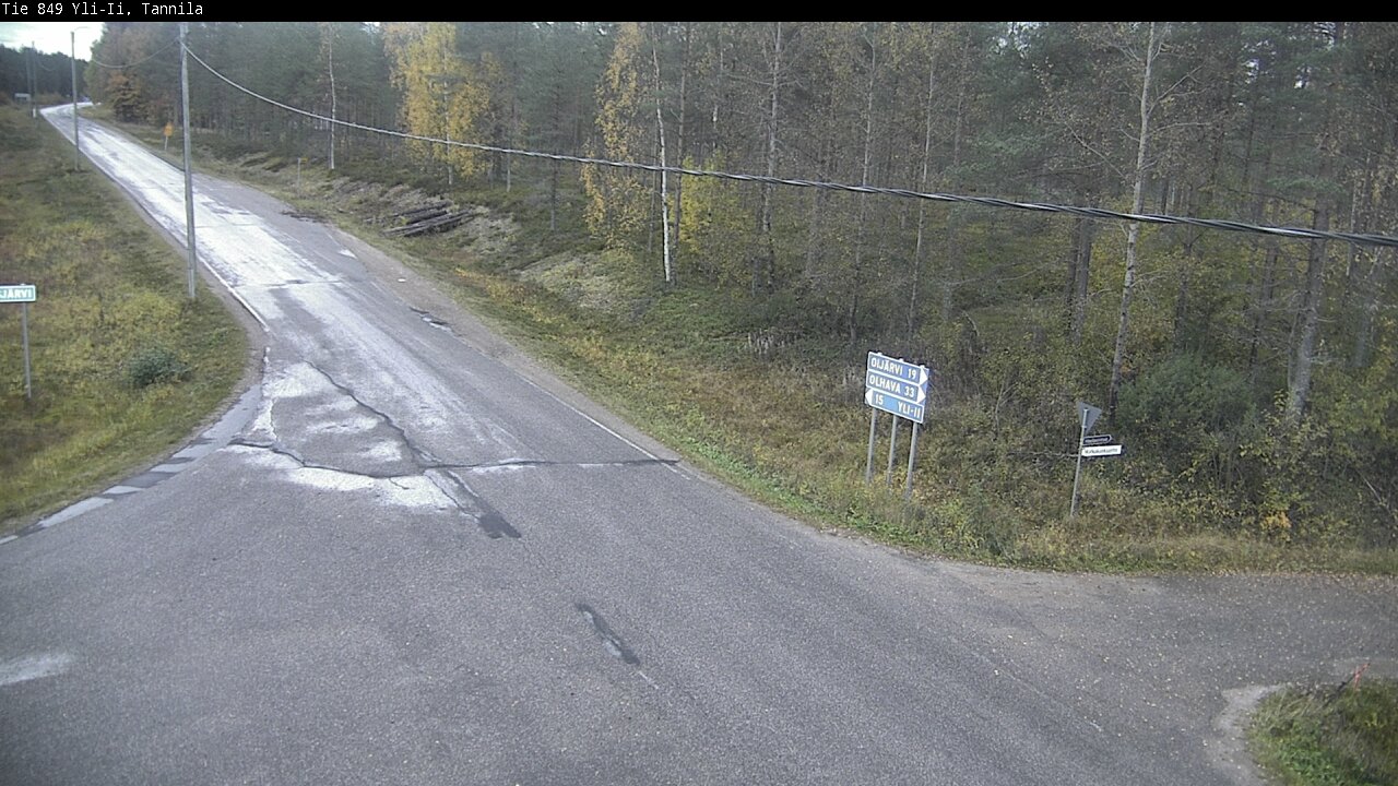 Weather Camera Image Väg 849 Yli-Ii, Tannila, Oulu, Pohjois-Pohjanmaa