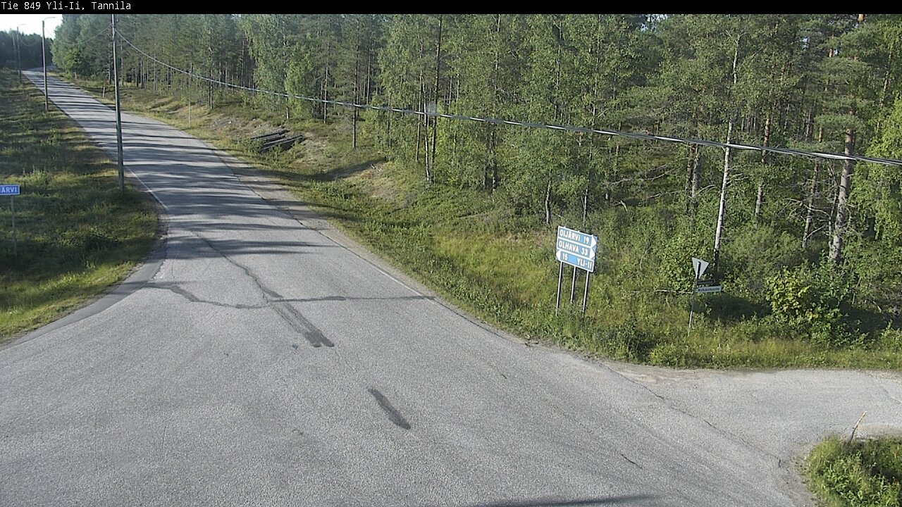 Weather Camera Image Road 849 Yli-Ii, Tannila, Oulu, Pohjois-Pohjanmaa