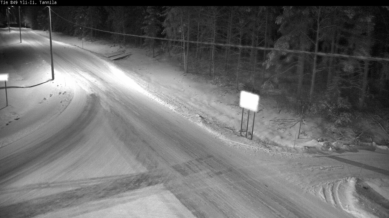 Weather Camera Image Väg 849 Yli-Ii, Tannila, Oulu, Pohjois-Pohjanmaa