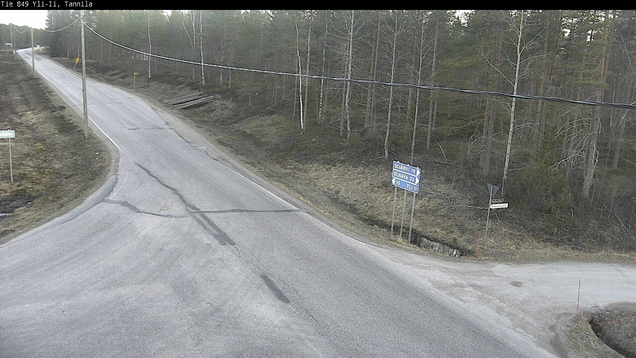 Weather Camera Image Väg 849 Yli-Ii, Tannila, Oulu, Pohjois-Pohjanmaa