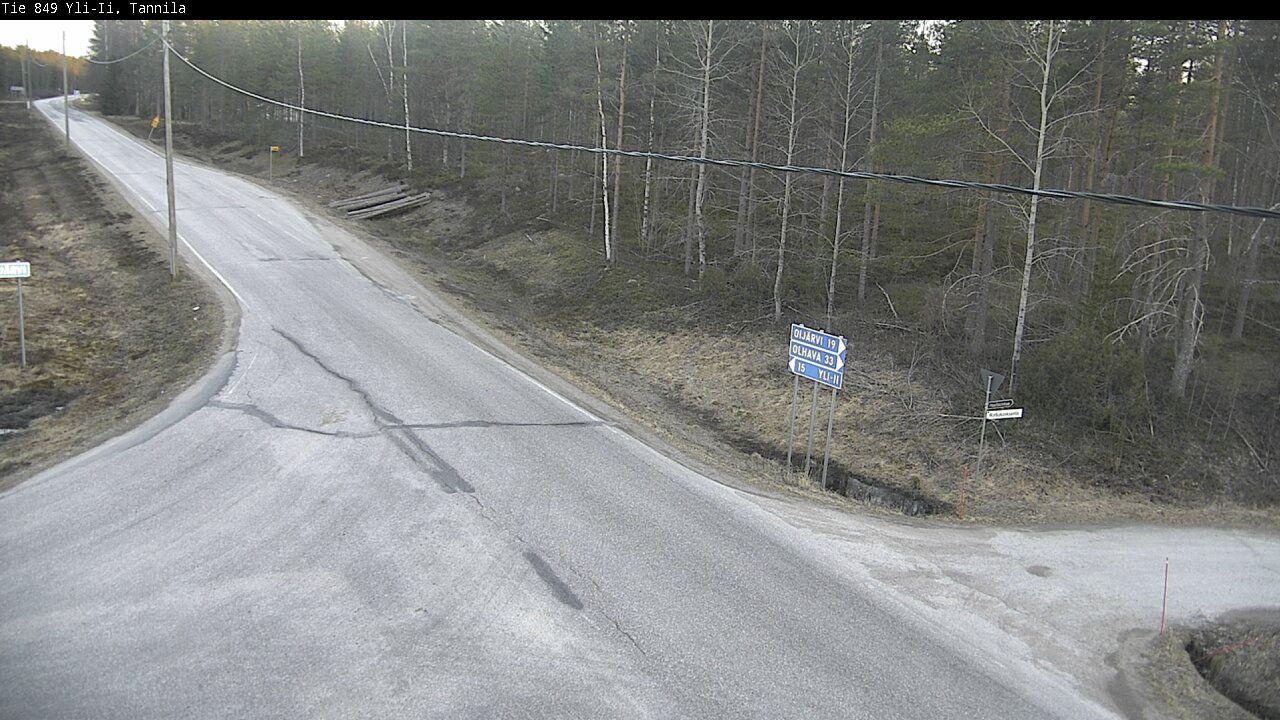 Weather Camera Image Väg 849 Yli-Ii, Tannila, Oulu, Pohjois-Pohjanmaa